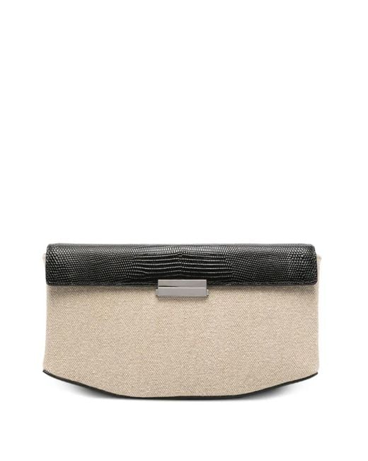 Totême Black Clip Clutch Bag