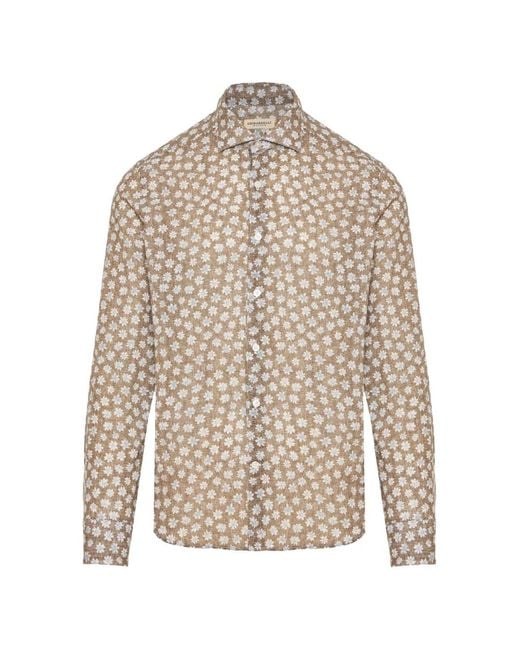 GHIRARDELLI NEXT White Floral-Print Long-Sleeve Shirt for men