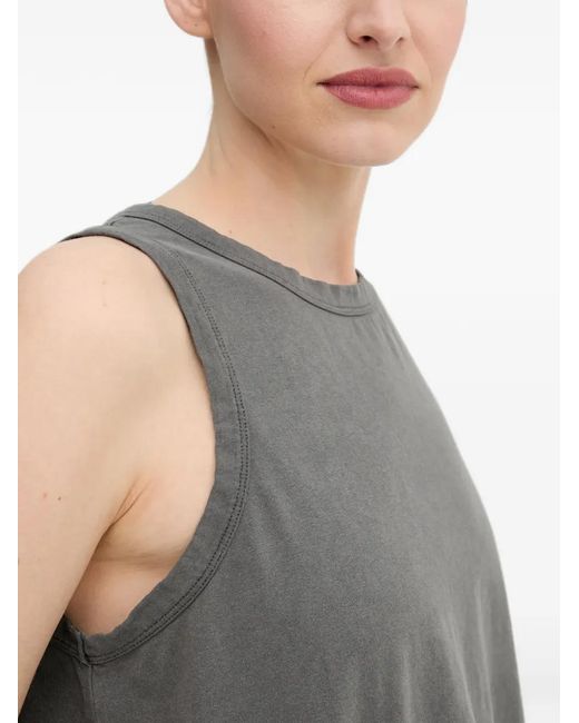 Won Hundred Gray Raw-Trim Top