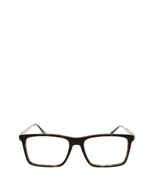Chopard Brille Mit Eckigem Gestell in Black für Herren