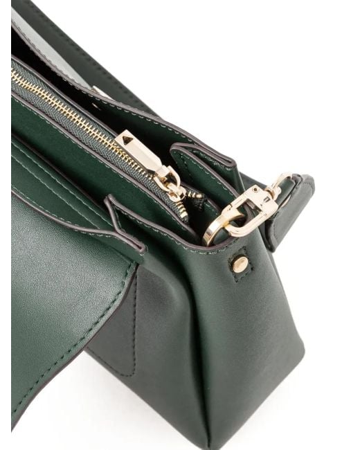 Guess Green Triangle-Logo Crossbody Bag