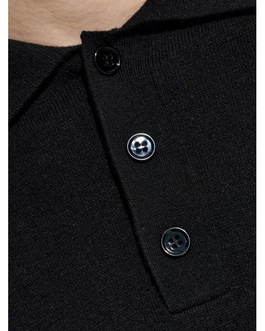 Lisa Yang Blue Buttoned Polo Shirt for men