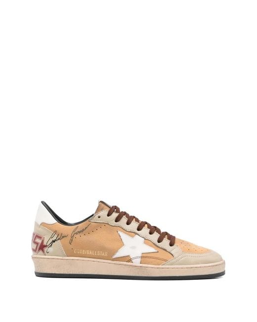 Golden Goose Deluxe Brand Natural Star Detail Suede Sneakers for men