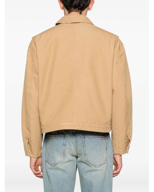 Chaqueta Con Bolsillos De Parche Represent de hombre de color Natural