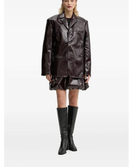 Herskind Black Elasticated Mini Skirt