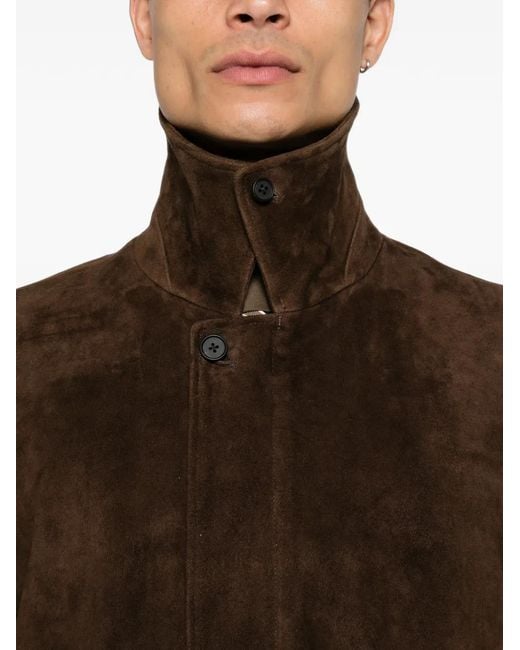 Ssstein Brown Suede Jacket for men