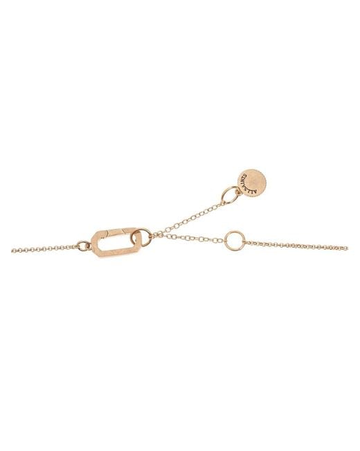 AllSaints Metallic Rectangle-Frame Crystal Necklace