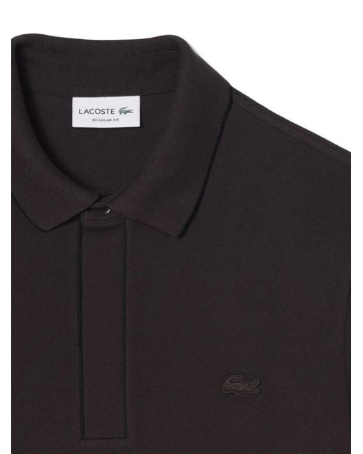 Lacoste Black Paris Short Sleeve Polo Shirt for men