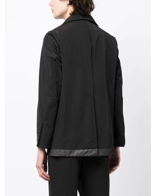 The Power for the People Black Single-Breasted Blazer for men