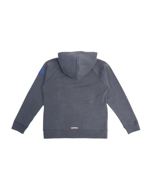 Chrome Hearts Blue Cross Patch Hoodie for men