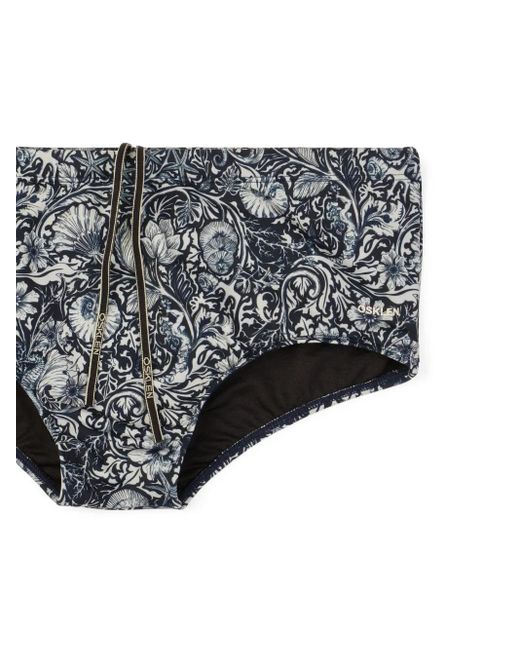 Osklen Gray Oceans Swimming Trunks for men