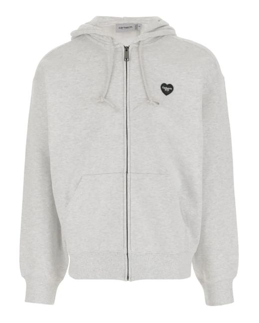 Carhartt ハートロゴ ジップアップ パーカー Gray