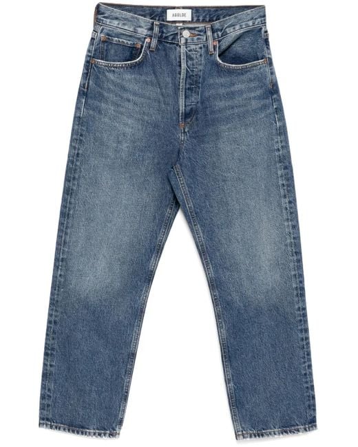 Vaqueros Crop Rectos 90's Agolde de color Blue