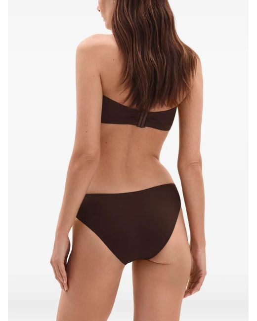 Eres Brown Show Bandeau Bikini Top