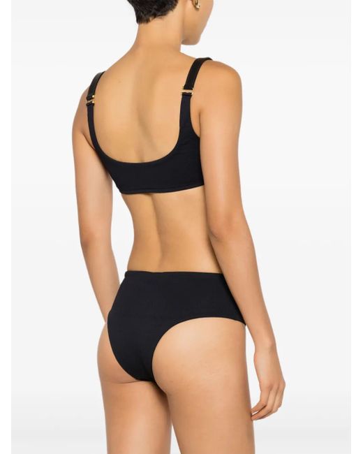 Lenny Niemeyer Black Diamond-Pattern Bikini Bottoms