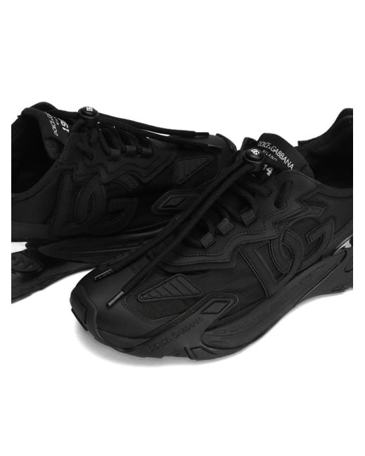 Dolce & Gabbana Black Day Faster Panelled Sneakers for men