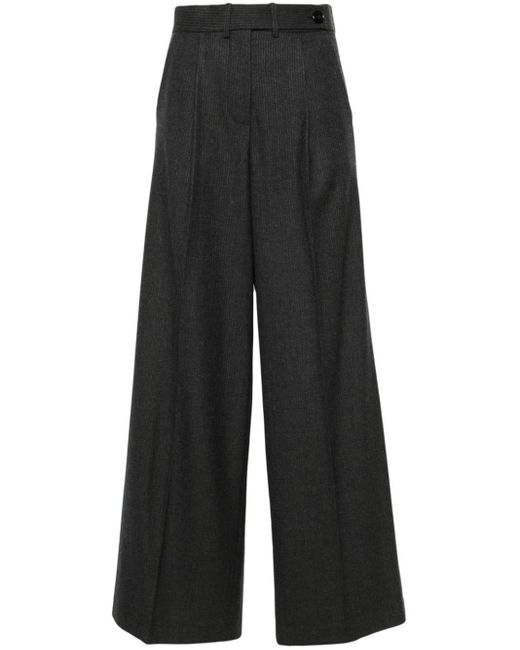 Racil Black Cary Wide-leg Trousers