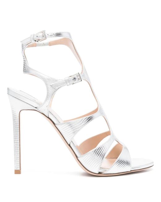 Tom Ford リザードパターン サンダル White