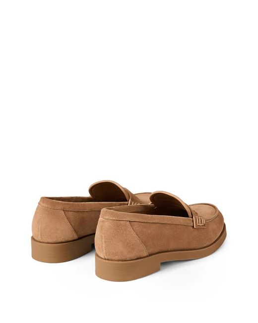Jimmy Choo Brown Ivy Calf-Suede Loafers