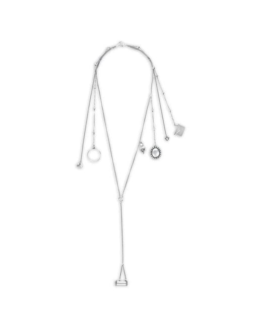 Ann Demeulemeester White Multi-Charm Necklace