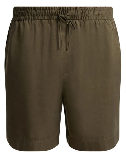 CHE Green Elasticated-Waistband Deck Shorts for men