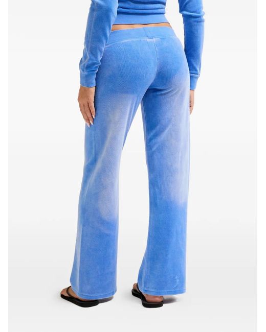 Juicy Couture Blue Pantalon De Jogging À Effet Délavé