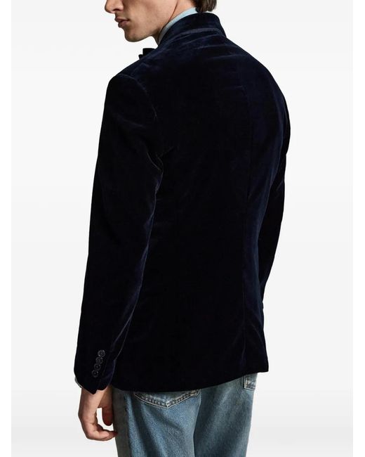 Polo Ralph Lauren Blue Fairbanks Velvet Blazer for men