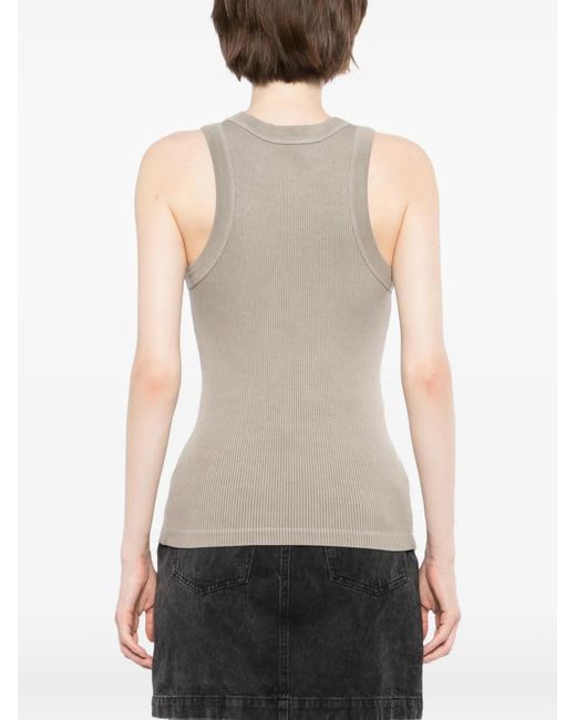 Agolde Natural Leigh Ribbed Tank Top