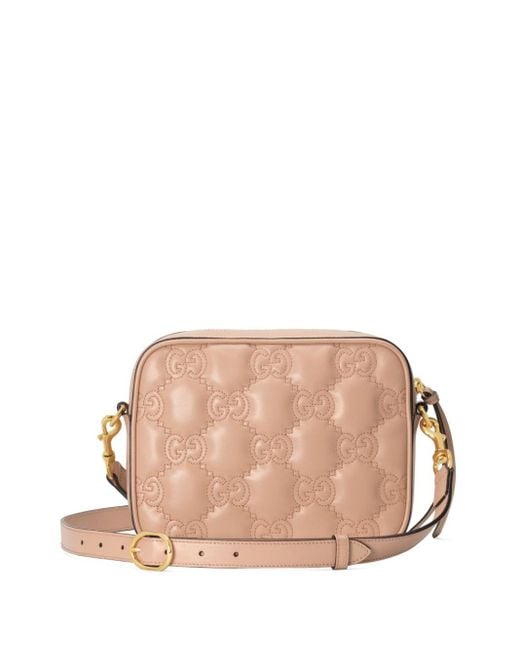 Gucci Pink Small GG Matelassé Shoulder Bag