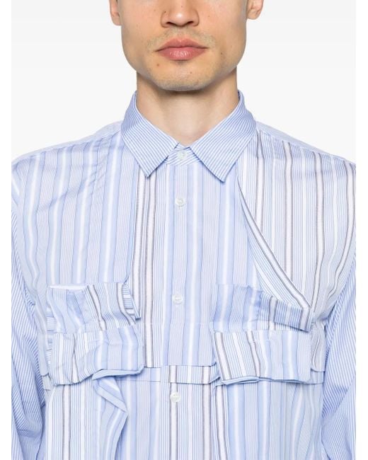 Comme des Garçons Blue Striped Shirt for men