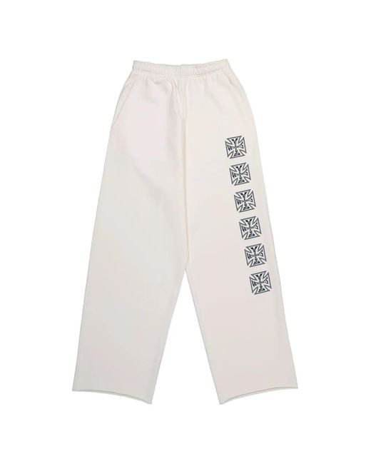 Vetements White Logo Track Pants for men