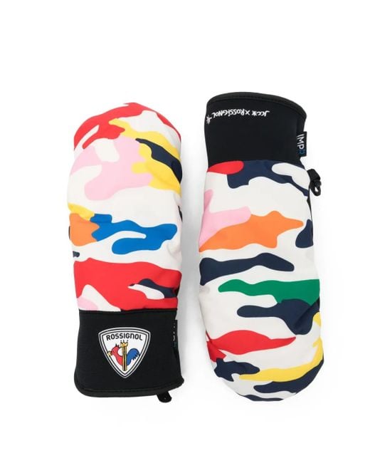 Rossignol White X Jcc Camo-Print Mittens