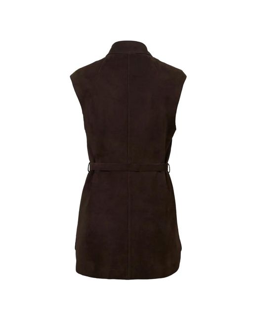 Desa Nineteenseventytwo Black Belted Sleeveless Jacket