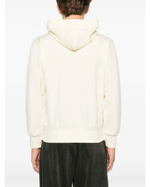 COMME DES GARÇONS PLAY White Heart-Appliqué Hoodie