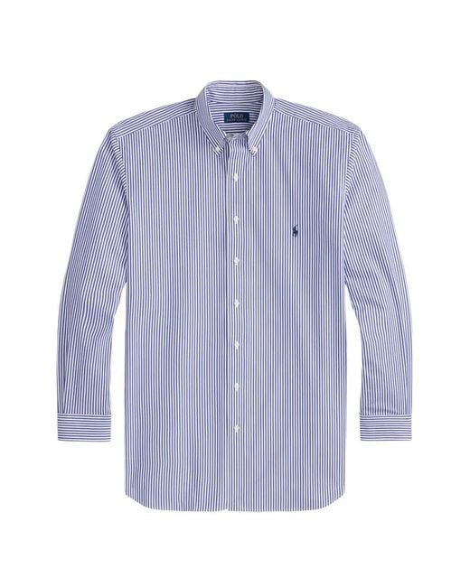 Polo Ralph Lauren Blue Striped Pony Shirt for men