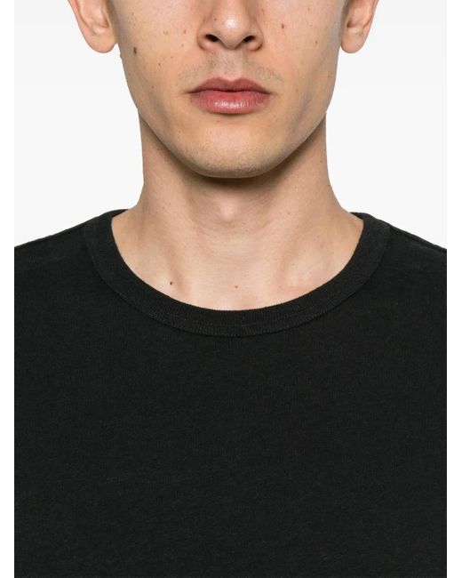 Lemaire Black Jersey-Texture T-Shirt for men
