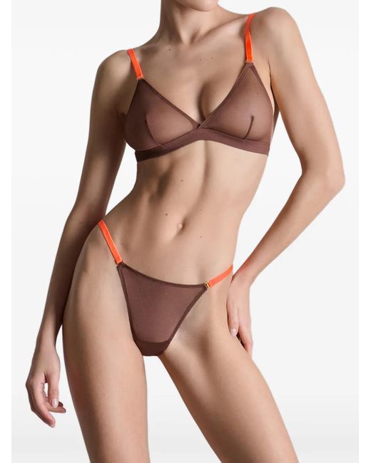 Maison Close Natural Corps À Corps Mesh Thong
