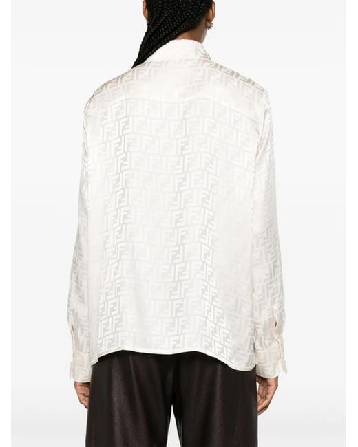 Camicia Fluida di Fendi in White
