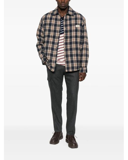 DUNST Gray Checked Shirt for men