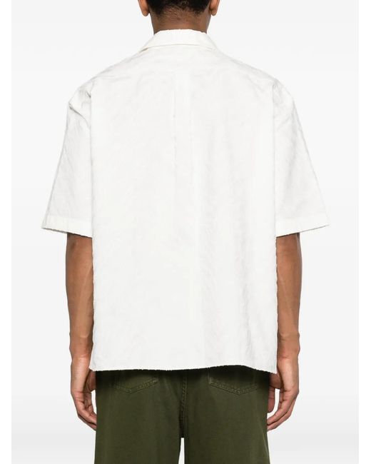 KENZO White Tiger' Hawaiian Short Sleeve Shirt for men