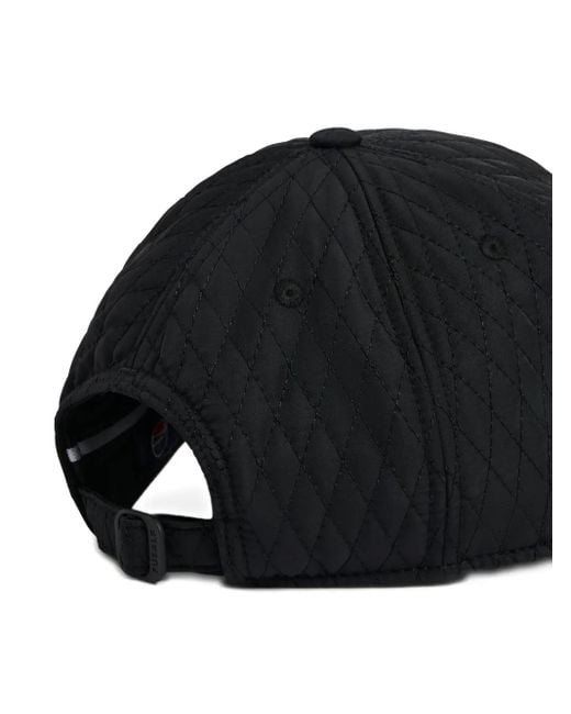 Fusalp Black Quilted Logo-Plaque Baseball Cap