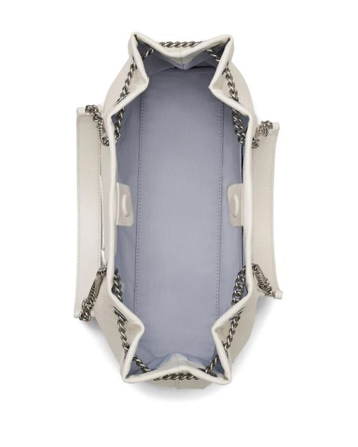 Marc Jacobs The Leather Chain Sack Bag in White | Lyst