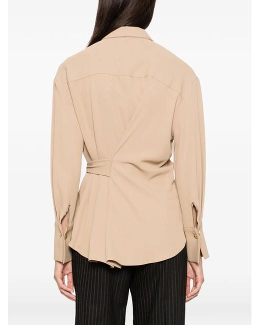 Imperial Natural Belted Button-Down Shirt