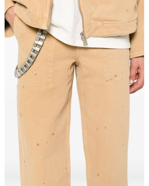 Etudes Studio Natural Paint-Splatter Carpenter Trousers
