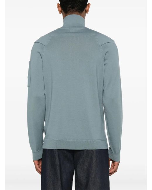C P Company Blue Lens-Detail Sweater for men