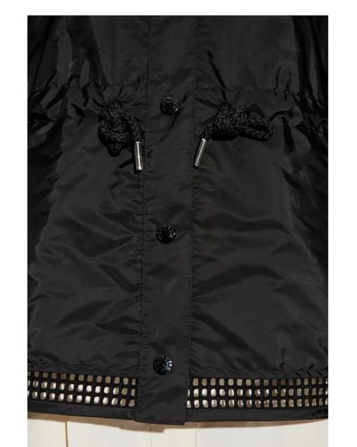 Moncler Black Sand Leather Shoulder Bag