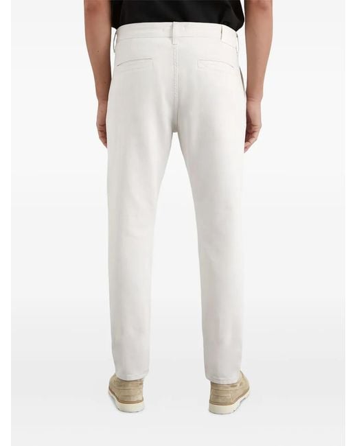 Marc O' Polo White Logo-Patch Jeans for men