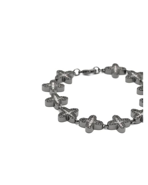 DARKAI White Clover Crystal-Embellished Bracelet