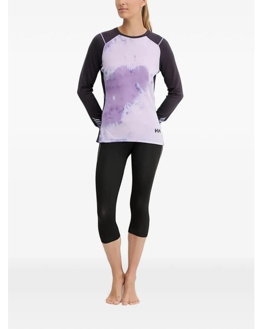 Helly Hansen Purple Veste À Imprimé Tie Dye