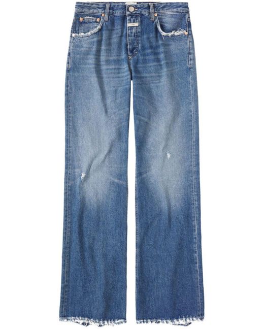 Closed Blue Gillan Low-Rise Flared Jeans